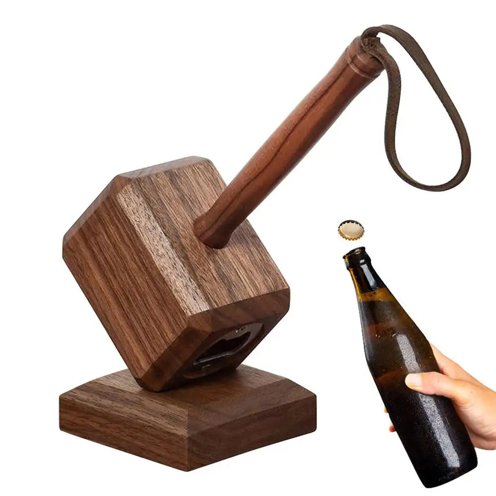 Are you on the lookout for a fun and unique gift for Christmas or Thanksgiving? Look no further! Introducing our Wooden Hammer Bottle Opener with a Magnetic Base - a delightful addition to any home bar or kitchen. Double Cart provides Best products for your home in Austin, TX.