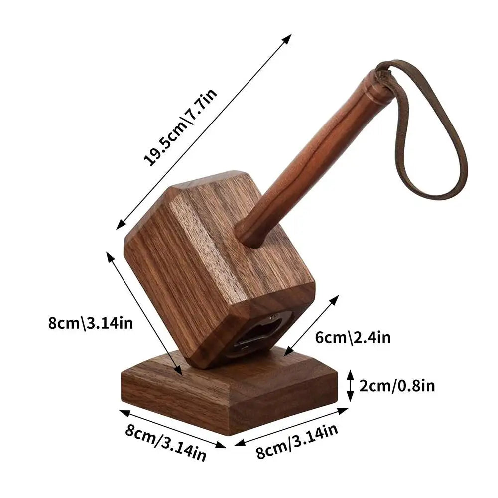 Are you on the lookout for a fun and unique gift for Christmas or Thanksgiving? Look no further! Introducing our Wooden Hammer Bottle Opener with a Magnetic Base - a delightful addition to any home bar or kitchen. Double Cart provides Best products for your home in Detroit, MI.