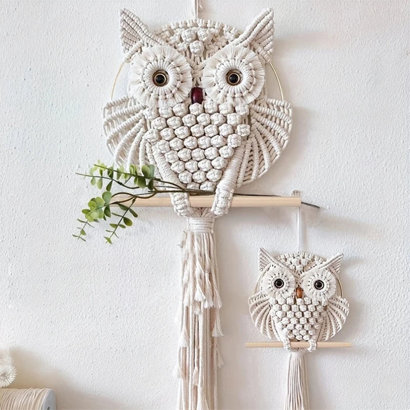 Introducing the Woven Owl Macrame Room Decor, a stunning addition to elevate your home's boho charm effortlessly. Double Cart provides Best products for your home in Detroit, MI.