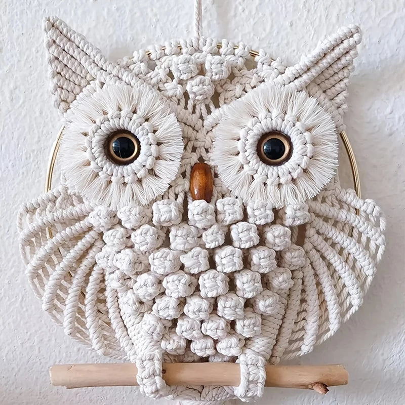 Introducing the Woven Owl Macrame Room Decor, a stunning addition to elevate your home's boho charm effortlessly. Double Cart provides Best products for your home in Indianapolis, IN.
